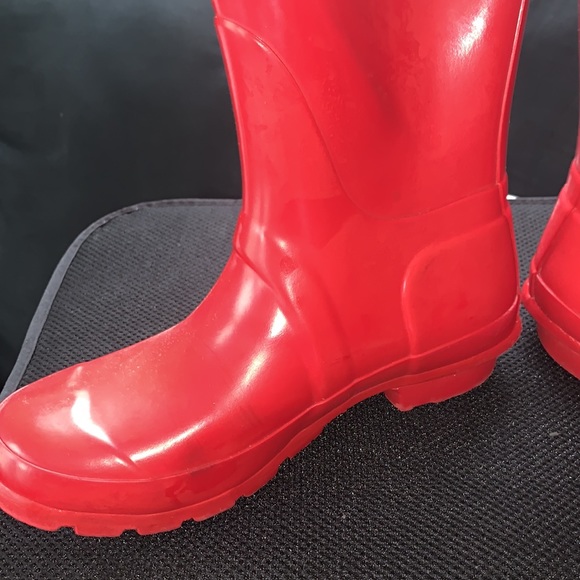 🚨SOLD🚨 Short Red Hunter rain boots sz M4/W5 - Picture 6 of 6